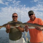Jack and Shawn with Double Redfish